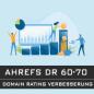 Preview: domainrating Ahrefs Rating Verbesserung ahrefs rank 60-70 google ranking optimierung