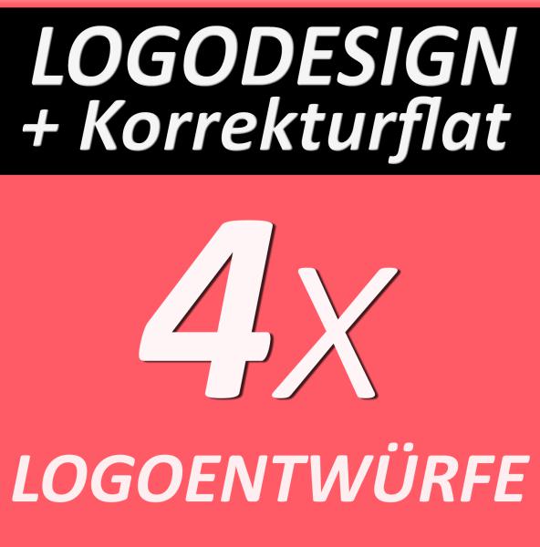 LOGOFLATRATE 4x Logovorschläge Verein Firma Club Logodesign + KORREKTURFLATRATE