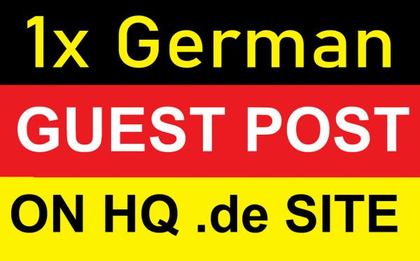 1x permanenter Guest Post/Gäste Beitrag - DA 44 .de Domain German HQ site SEO