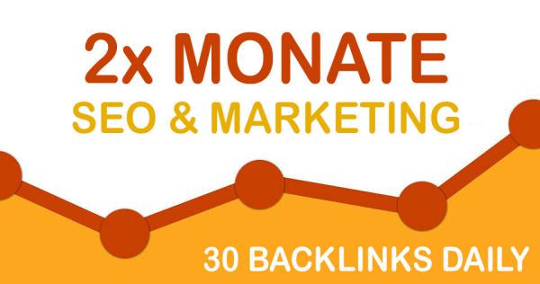 SEO 2 Monate - 60 Tage - täglich 30 Backlinks für ihre Website