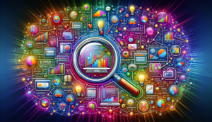 Eine grafische Darstellung der Keyword Analyse, die verschiedene Aspekte und Tools zeigt.