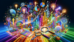 Eine grafische Darstellung von Key Performance Indicators (KPIs) für SEO
