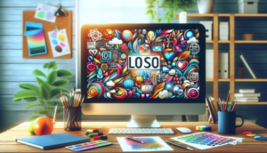 Eine Illustration von verschiedenen Logo-Design-Programmen, die verwendet werden können, um ein eigenes Logo