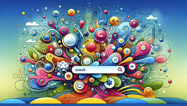 Eine grafische Darstellung von Google Suggest und seinen Funktionen