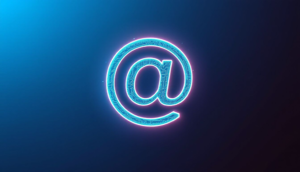 Eine Darstellung des At-Zeichens (@) in einem kreativen Design