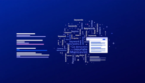 Eine grafische Darstellung, die das Konzept der Keyword-Dichte erklärt