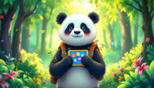 Ein Panda, der im Wald steht, symbolisiert das Google Panda Update