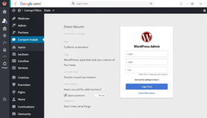 Screenshot der WordPress Admin Login-Seite