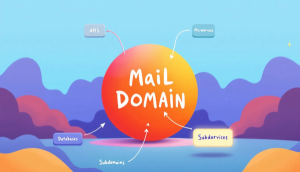 Ein Diagramm, das die Struktur einer Subdomain im Vergleich zur Hauptdomain zeigt