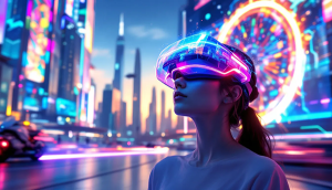 Eine Darstellung von Augmented Reality, die verschiedene Anwendungen zeigt