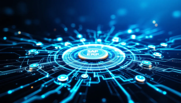 Ein Diagramm, das die Grundlagen von SAP ERP und seine Funktionen darstellt