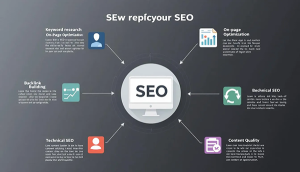 Ein Diagramm über die Grundlagen der SEO Optimierung