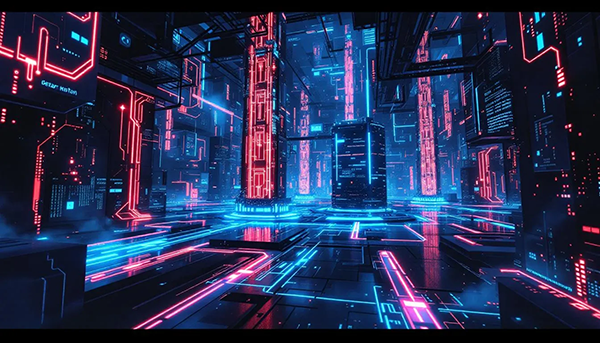 Eine grafische Darstellung des Darknets und seiner Struktur im Internet
