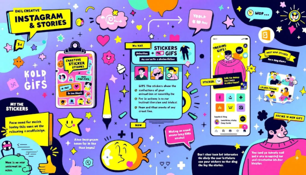 Kreative Nutzung von Stickern und GIFs in Instagram Stories