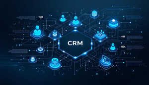 Eine grafische Darstellung, die das Konzept von CRM-Systemen erklärt