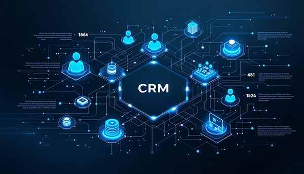 Eine grafische Darstellung, die das Konzept von CRM-Systemen erklärt