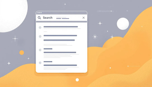 Darstellung eines Google Rankings mit verschiedenen Positionen und Ergebnissen